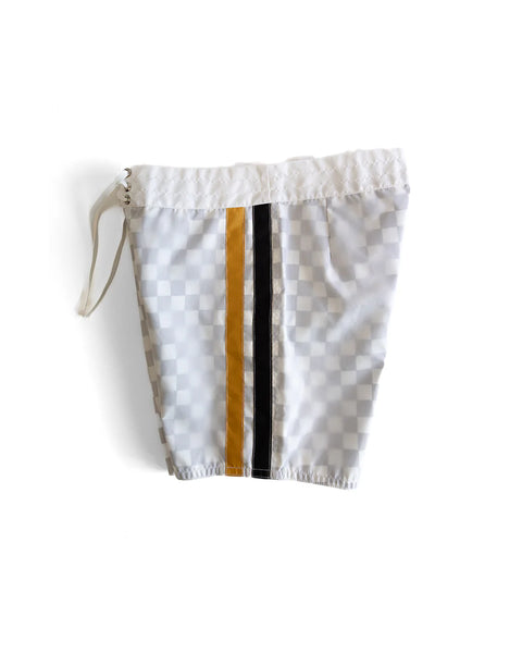 300 Boardshorts - Checkmate White