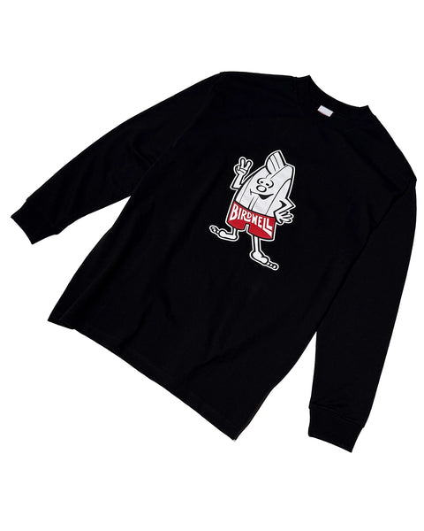 BIRDIE LS T-SHIRT-JP - BLACK