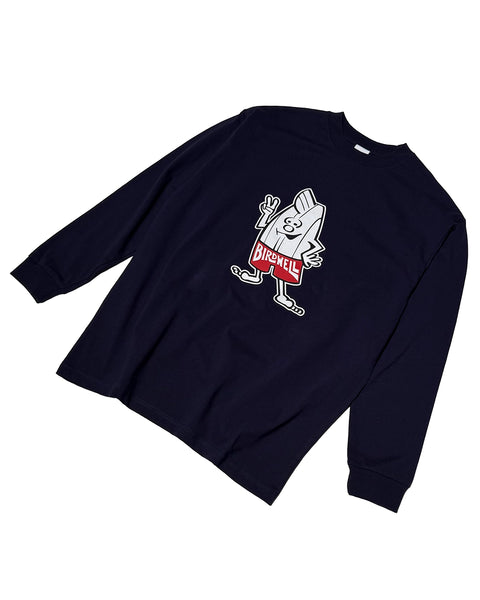 BIRDIE LS T-SHIRT-JP - NAVY