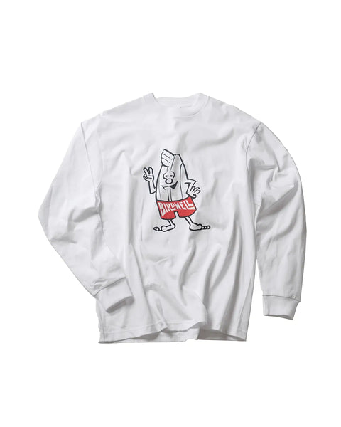 BIRDIE LS T-SHIRT-JP - WHITE