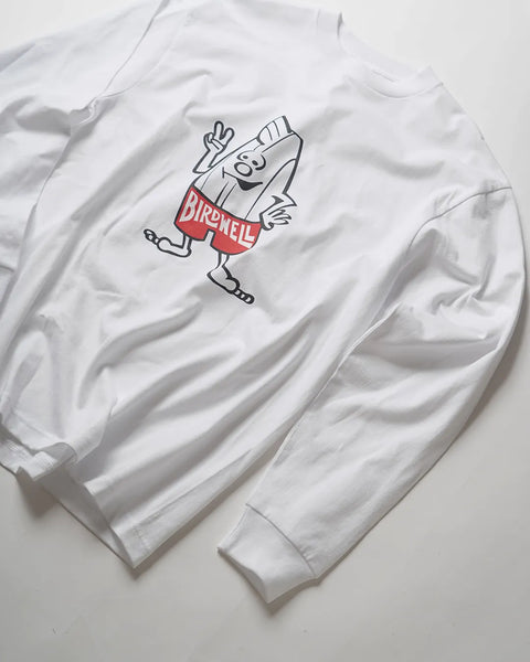 BIRDIE LS T-SHIRT-JP - WHITE
