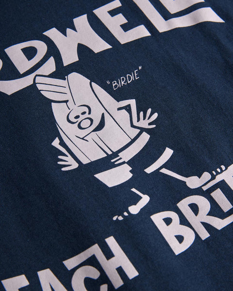 License Plate T-Shirt - Navy & Slate