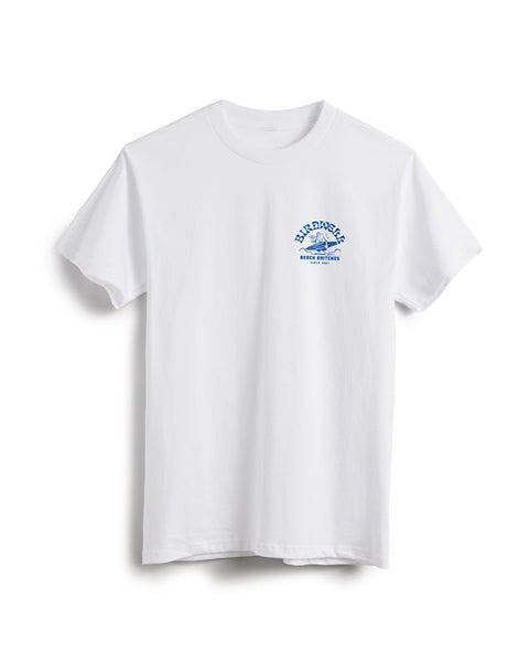 Surfin' Birdie T-Shirt - White & Blue
