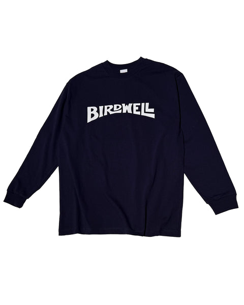 WORDMARK LS T- SHIRT-JP - NAVY