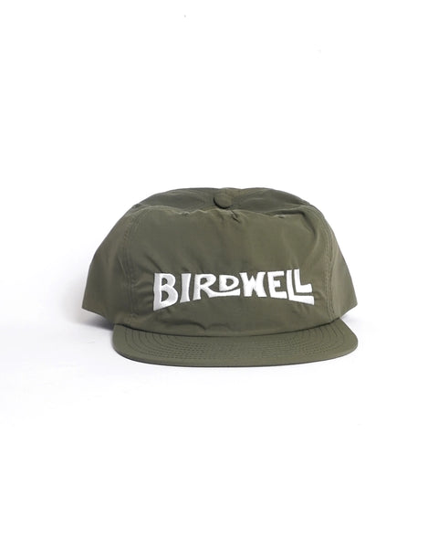 【JAPAN LIMITED】Wordmark Nylon Snapback - Khaki × Off White