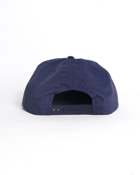 【JAPAN LIMITED】Wordmark Nylon Snapback - Navy × Off White