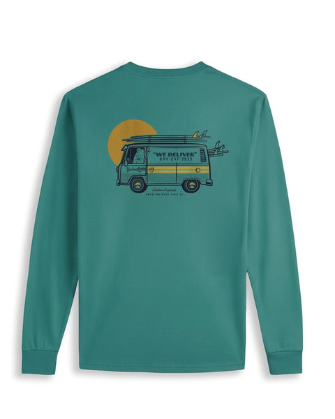 Van Surf Long Sleeve T-Shirt - Atlantic Green