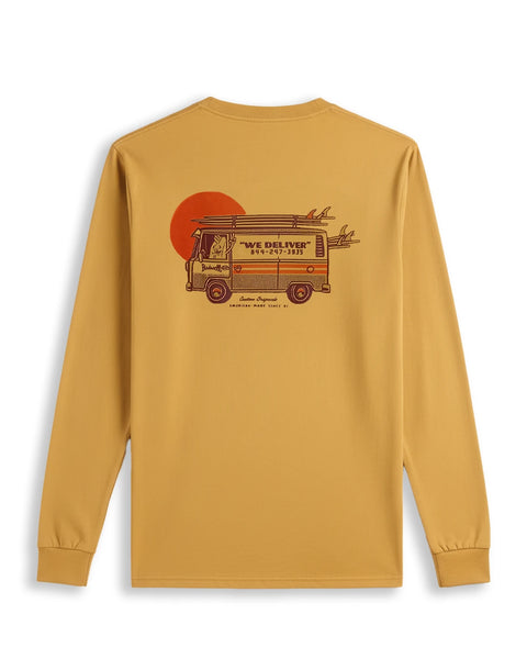 Van Surf Long Sleeve T-Shirt - Gold