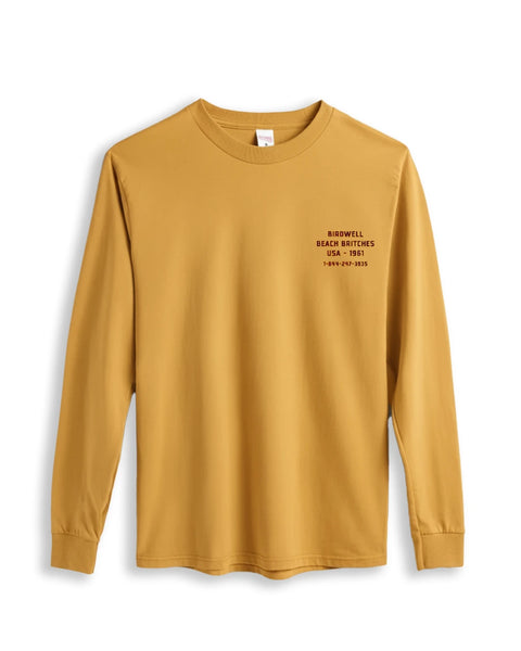 Van Surf Long Sleeve T-Shirt - Gold