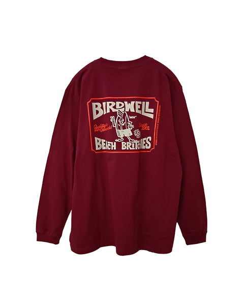 Hangtag Long Sleeve T-Shirt - Burgundy