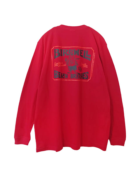 Hangtag Long Sleeve T-Shirt - Fuji Red