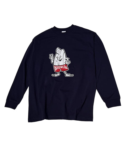 BIRDIE LS T-SHIRT-JP - NAVY