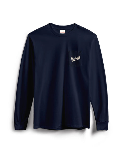 Baller  Long Sleeve Pocket T-Shirt - Navy