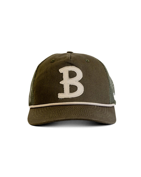 Big B Twill Snapback - Olive