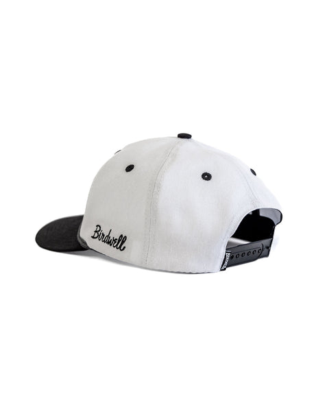 Big B Twill Snapback - White/Black