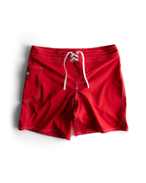 808 SurfStretch Side Pocket Boardshorts - Red