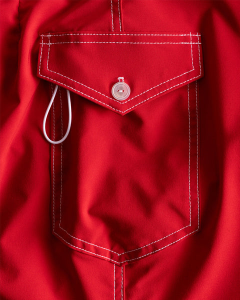 808 SurfStretch Side Pocket Boardshorts - Red
