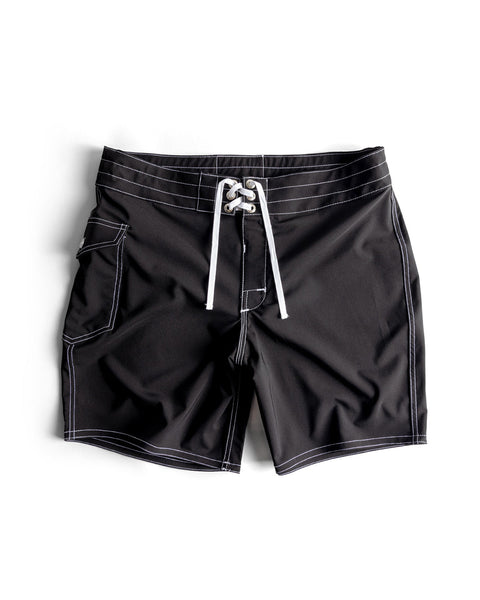 808 SurfStretch Side Pocket Boardshorts - Black