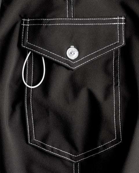 806 SurfStretch Side Pocket Boardshorts - Black