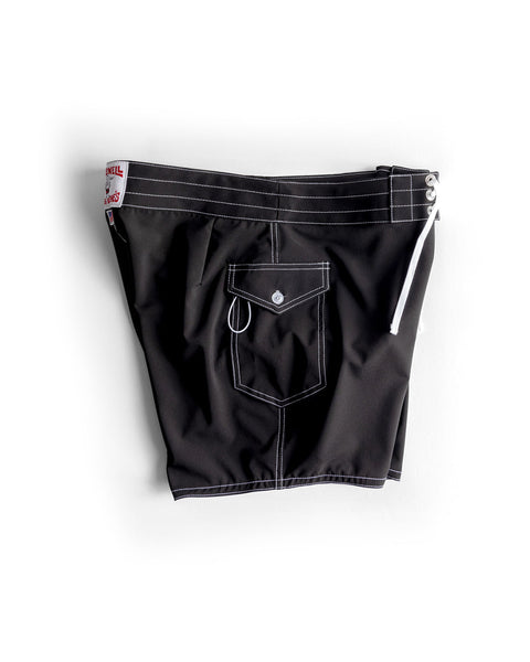 806 SurfStretch Side Pocket Boardshorts - Black