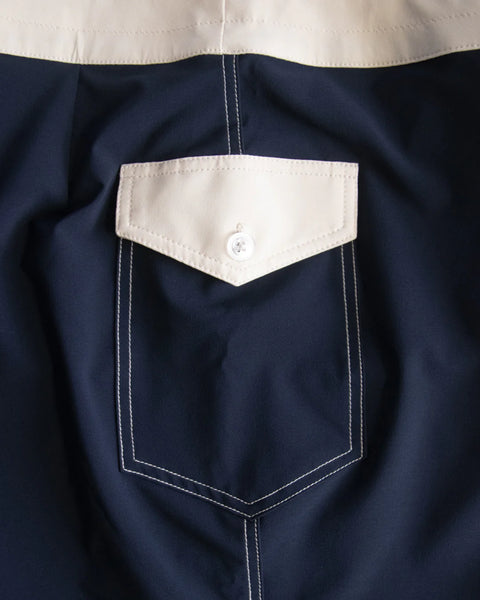 808 Mono Stripe Boardshorts - Navy/Bone