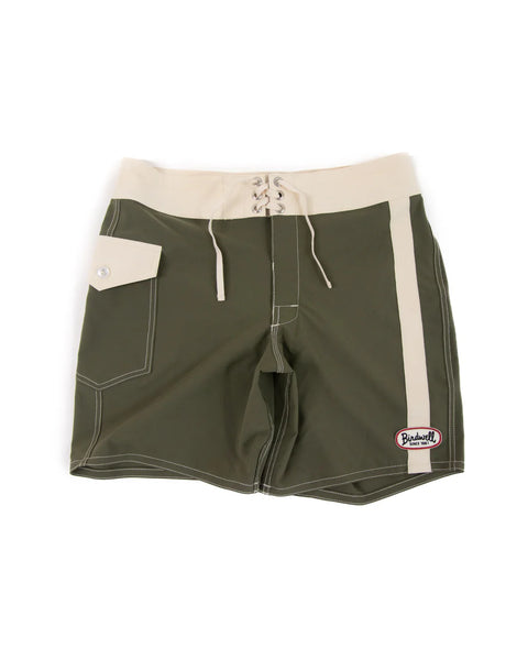 808 Mono Stripe Boardshorts - Army/Bone