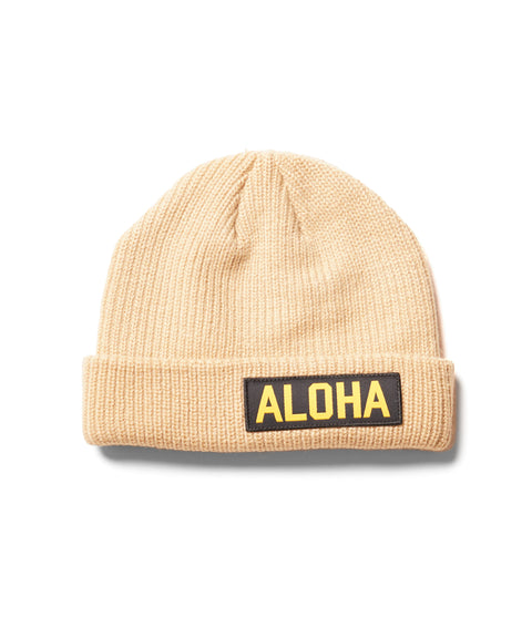 Aloha Watchcap Beanie - Tan