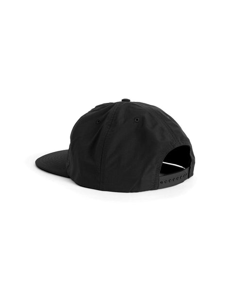 Wordmark Nylon Snapback - Black