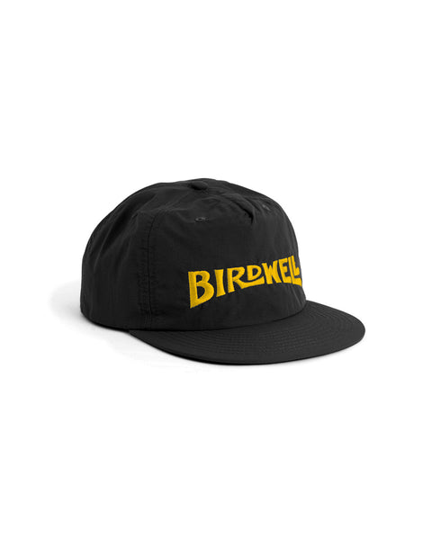 Wordmark Nylon Snapback - Black