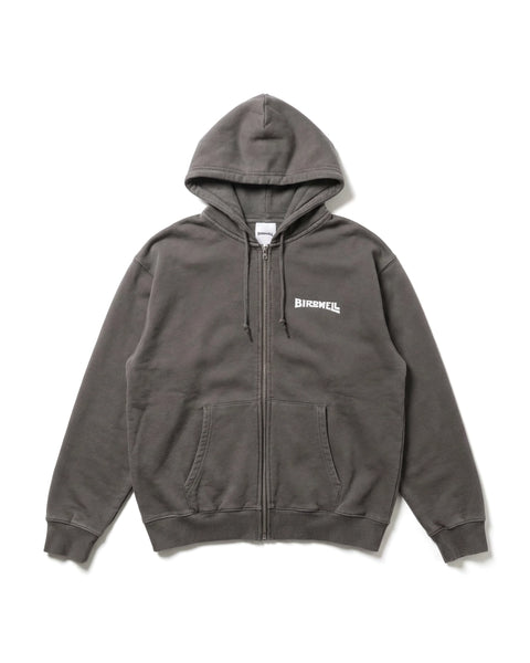 WORDMARK LOCKUP PGM ZIP HOODIE-JP - GRAY