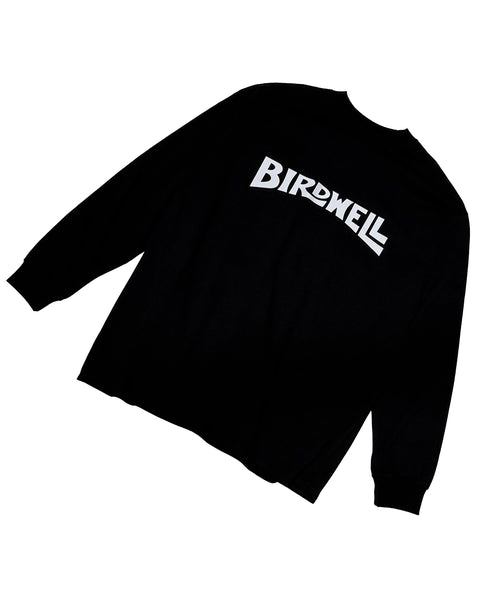 WORDMARK LS T- SHIRT-JP - BLACK