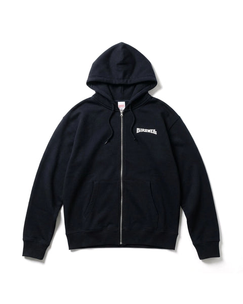 WORDMARK LOCKUP ZIP HOODIE-JP - NAVY