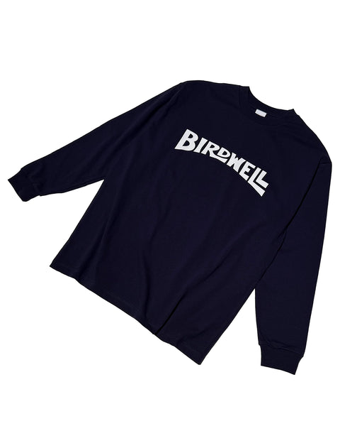 WORDMARK LS T- SHIRT-JP - NAVY