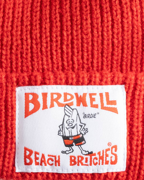 License Plate Watchcap Beanie - Red