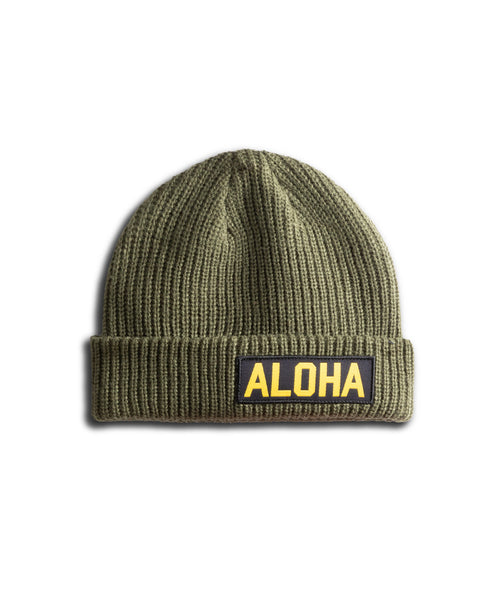 Aloha Watchcap Beanie - Army Green